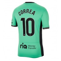 Camisa de Futebol Atletico Madrid Angel Correa #10 Equipamento Alternativo 2023-24 Manga Curta
